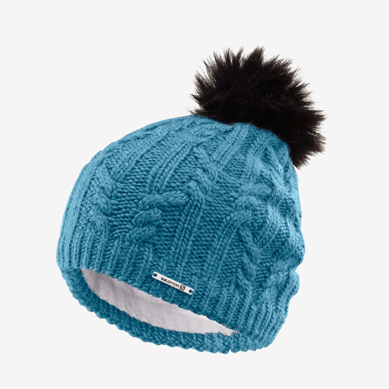 Picture of SALOMON kapa LC15926 IVY BEANIE Mallard Blue