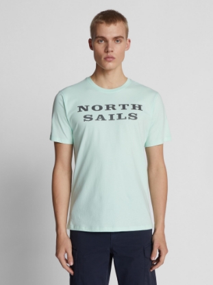 Picture of NORTH SAILS m majica 692793 0784 T-SHIRT WITH LETTERING sea water