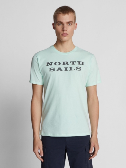 Picture of NORTH SAILS m majica 692793 0784 T-SHIRT WITH LETTERING sea water