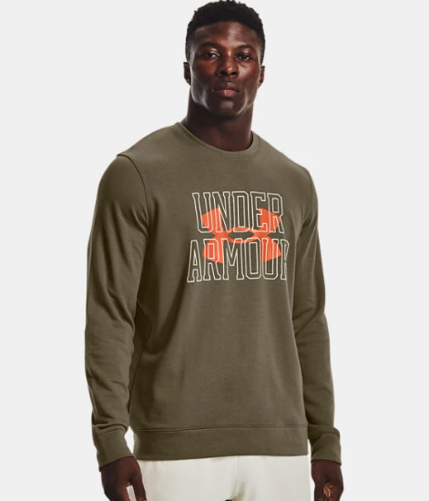 Picture of UNDER ARMOUR m pulover  1370391-361 RIVAL TERRY LOGO CREW