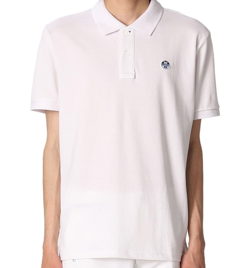 Picture of NORTH SAILS m polo majica 692352 0101 POLO LOGO T-SHIRT white