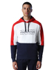 Picture of NORTH SAILS m kapucar 691034 C002 COLOUR-BLOCK SWEATSHIRT white red blue