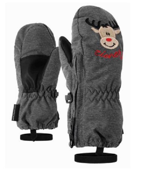 ZIENER baby smučarske rokavice 801952 82212 LE ZOO MINIS melange blk