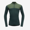 DEVOLD m perilo puli 245 240 421 LAUPAREN MERINO 190 ZIP NECK forest/woods/black
