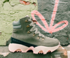 SOREL ž škornji NL5040-397 KINETIC™ IMPACT CONQUEST WATERPROOF stone green