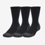 UNDER ARMOUR nogavice 1379512-001 PERFORMANCE TECH 3-PACK CREW SOCKS black grey